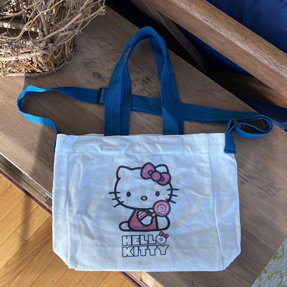 Hello Kitty Kids Canvas Tote with Shoulder Strap